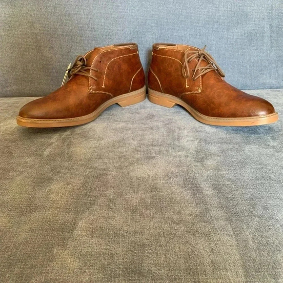 Men’s Madden NYC Brown Faux Leather Lace Up Adam Dress Up Chukka Boot Size 9.5 - Picture 6 of 10